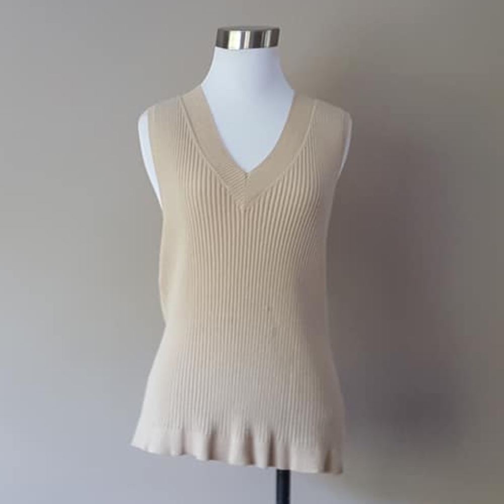 XL / World Republic / Pullover Vest / Silk Blend